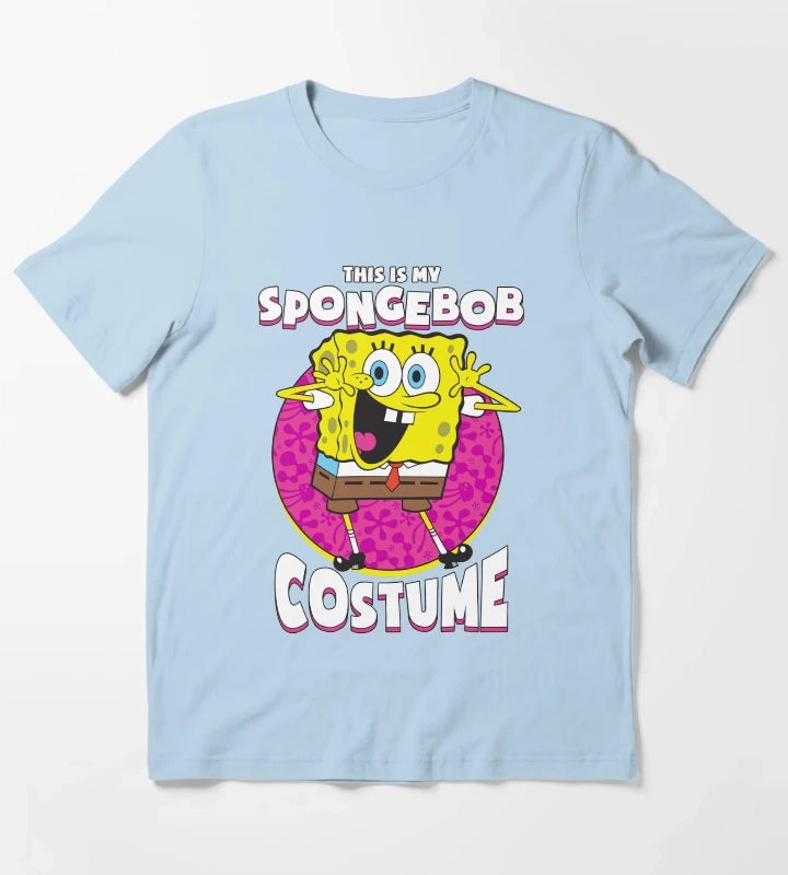 SpongeBob SquarePants Halloween This Is My SpongeBob Costume T-Shirt Sky Blue