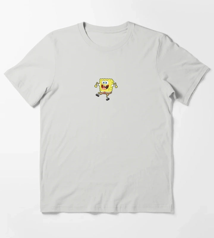 SpongeBob SquarePants Happy Dance T-Shirt Light Grey