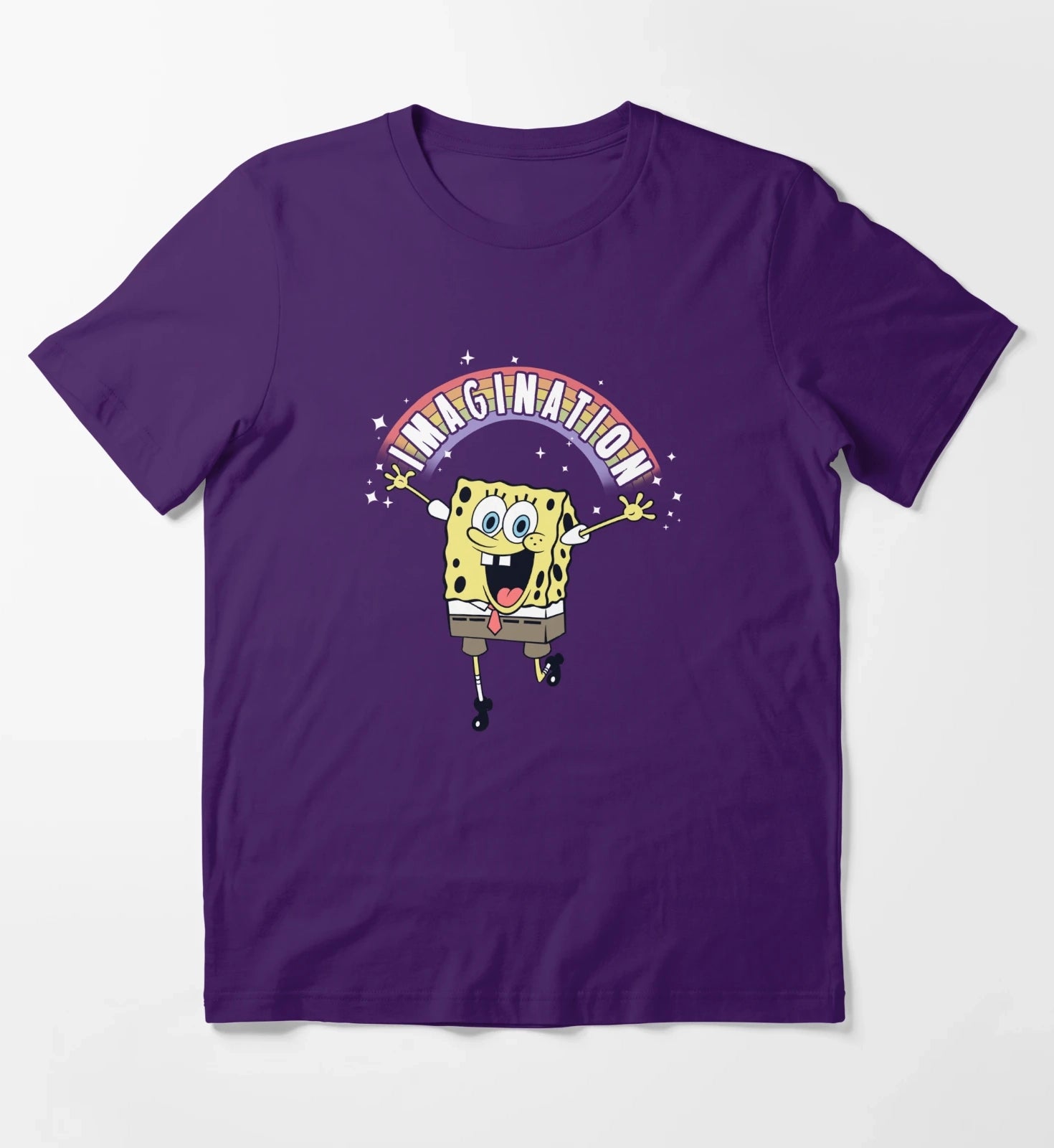 SpongeBob SquarePants Imagination Rainbow T-Shirt Purple