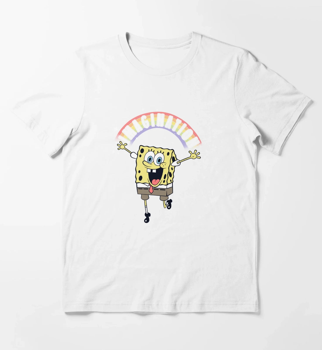 SpongeBob SquarePants Imagination Rainbow T-Shirt White