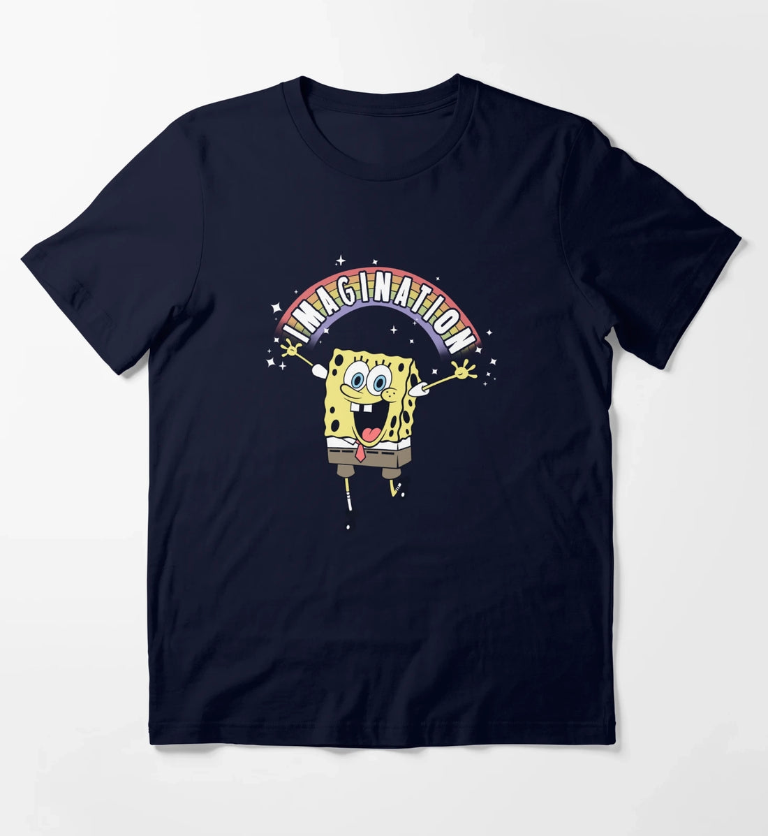 SpongeBob SquarePants Imagination Rainbow T-Shirt Navy