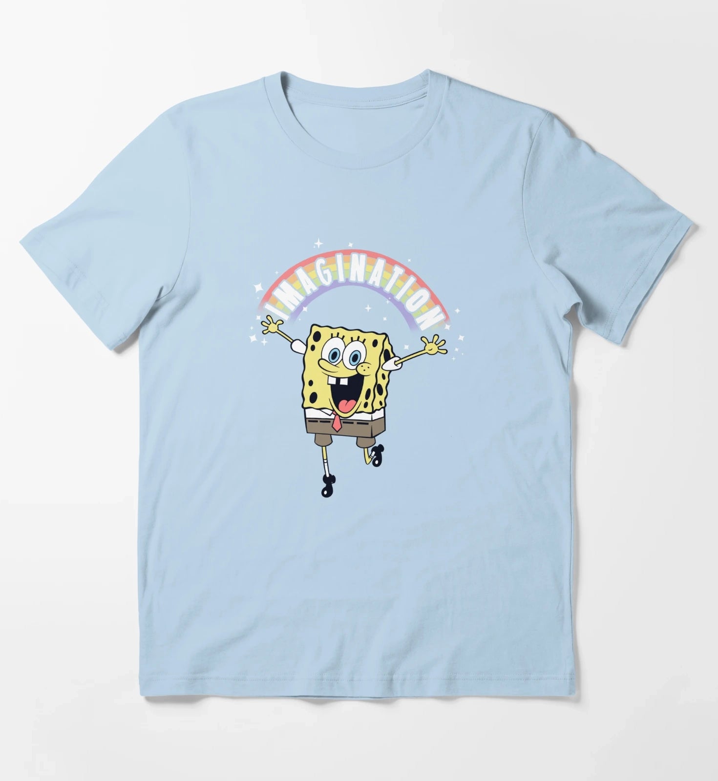 SpongeBob SquarePants Imagination Rainbow T-Shirt Sky Blue
