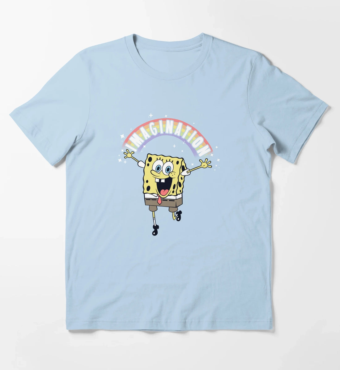 SpongeBob SquarePants Imagination Rainbow T-Shirt Sky Blue