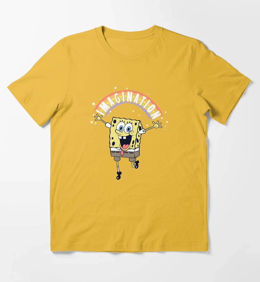 SpongeBob SquarePants Imagination Rainbow T-Shirt Yellow