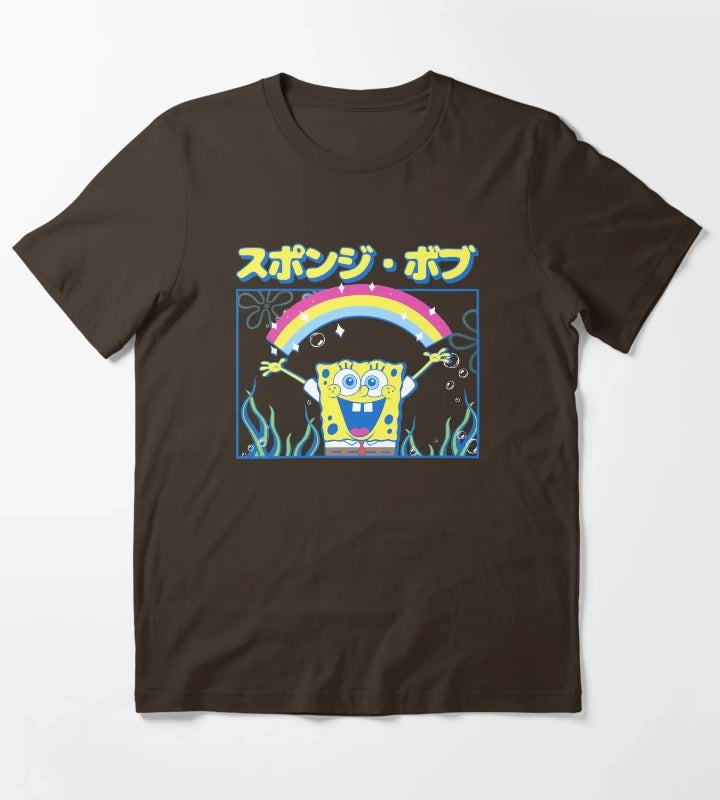 SpongeBob SquarePants Kanji SpongeBob T-Shirt Brown