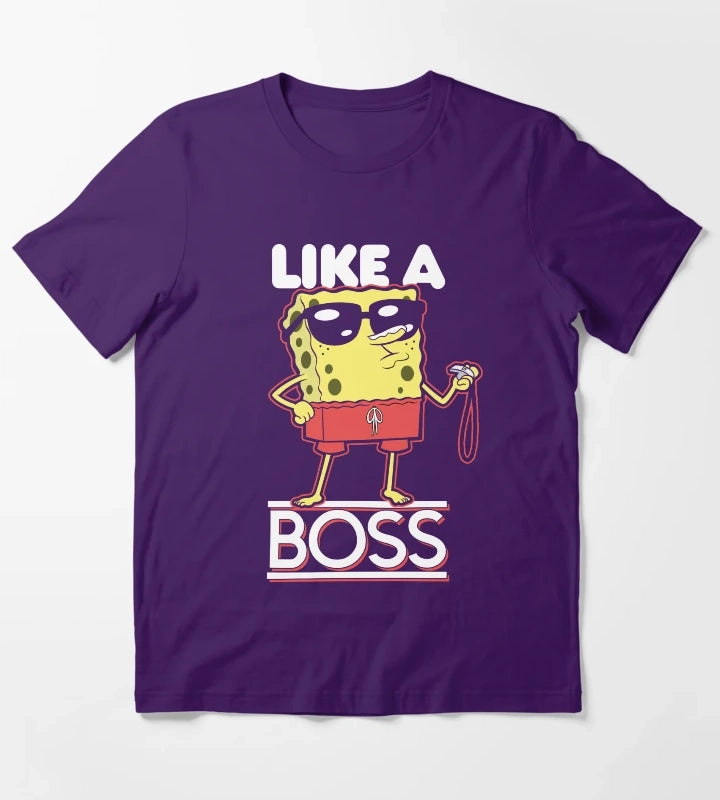 SpongeBob SquarePants Lifeguard Like A Boss T-Shirt Purple