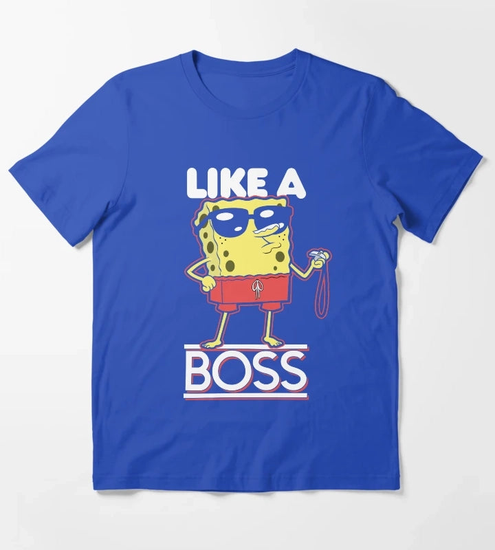 SpongeBob SquarePants Lifeguard Like A Boss T-Shirt Blue