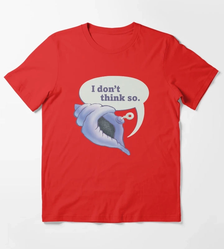 SpongeBob SquarePants Magic Conch I Dont Think So T-Shirt Red