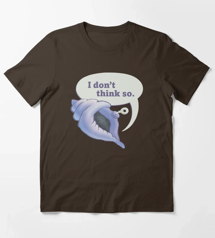 SpongeBob SquarePants Magic Conch I Dont Think So T-Shirt Brown