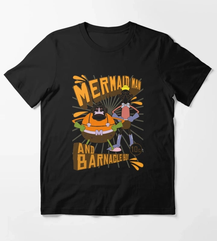 SpongeBob SquarePants Mermaid Man And Barnacle Boy T-Shirt