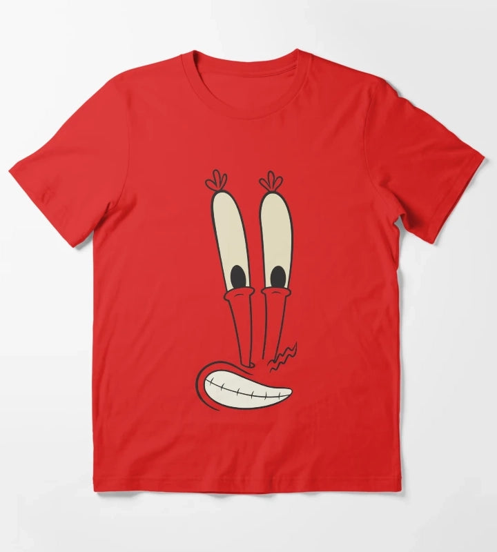 SpongeBob SquarePants Mr Krabs Large Face Costume T-Shirt Red
