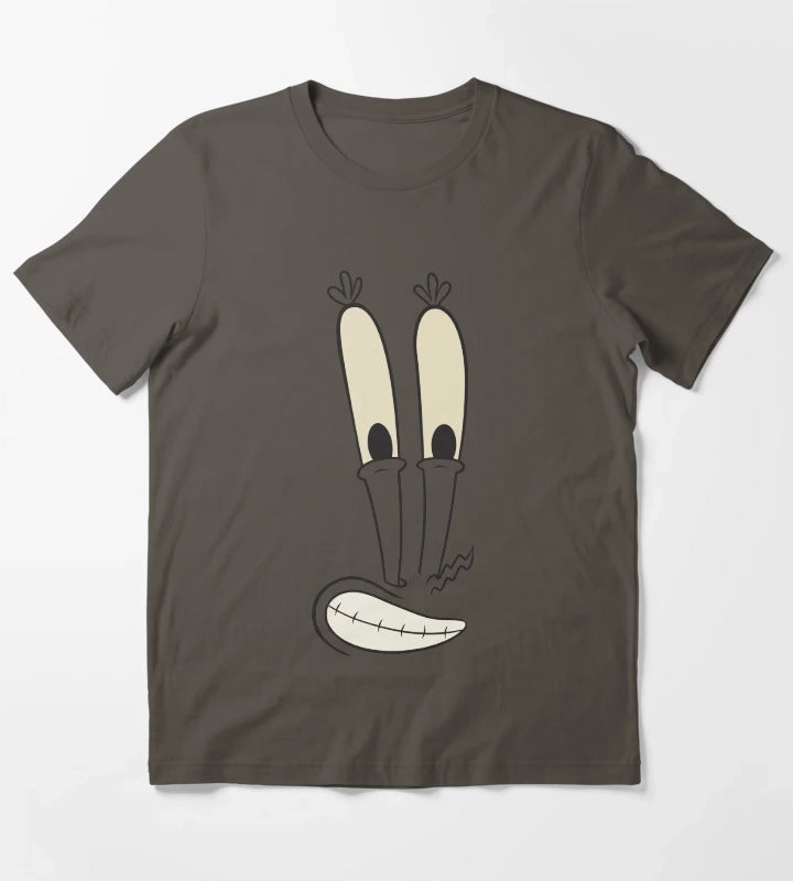 SpongeBob SquarePants Mr Krabs Large Face Costume T-Shirt Dark Grey