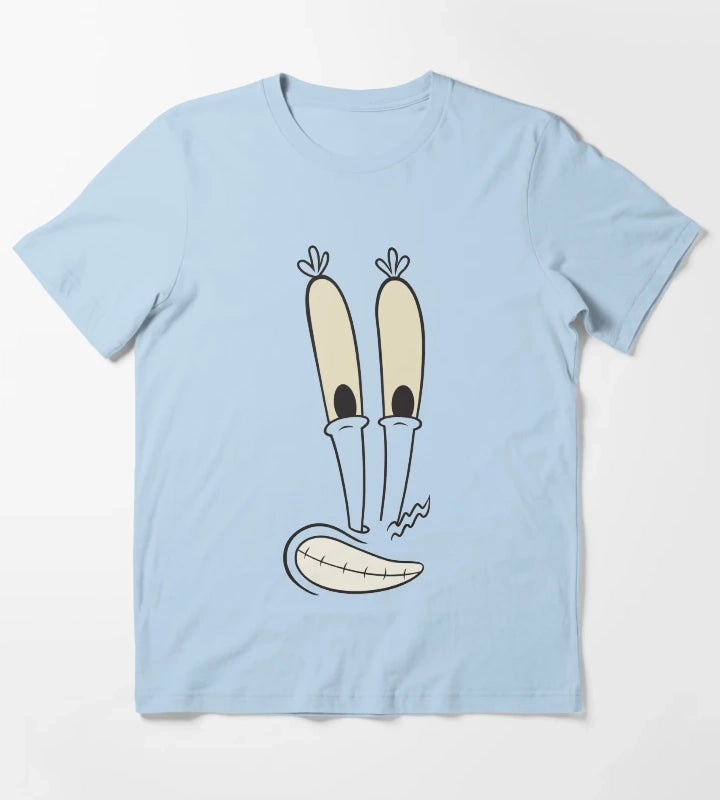 SpongeBob SquarePants Mr Krabs Large Face Costume T-Shirt Sky Blue