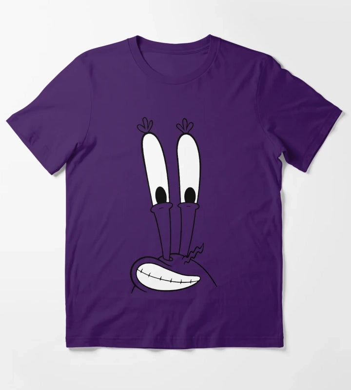 SpongeBob SquarePants Mr Krabs Smiling Big Face T-Shirt Purple