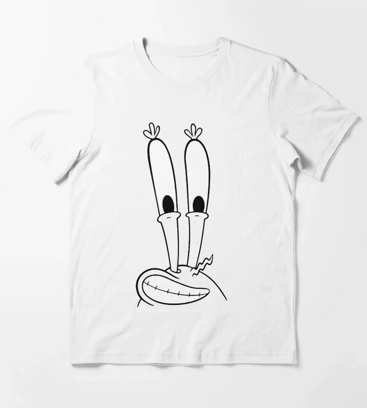 SpongeBob SquarePants Mr Krabs Smiling Big Face T-Shirt White