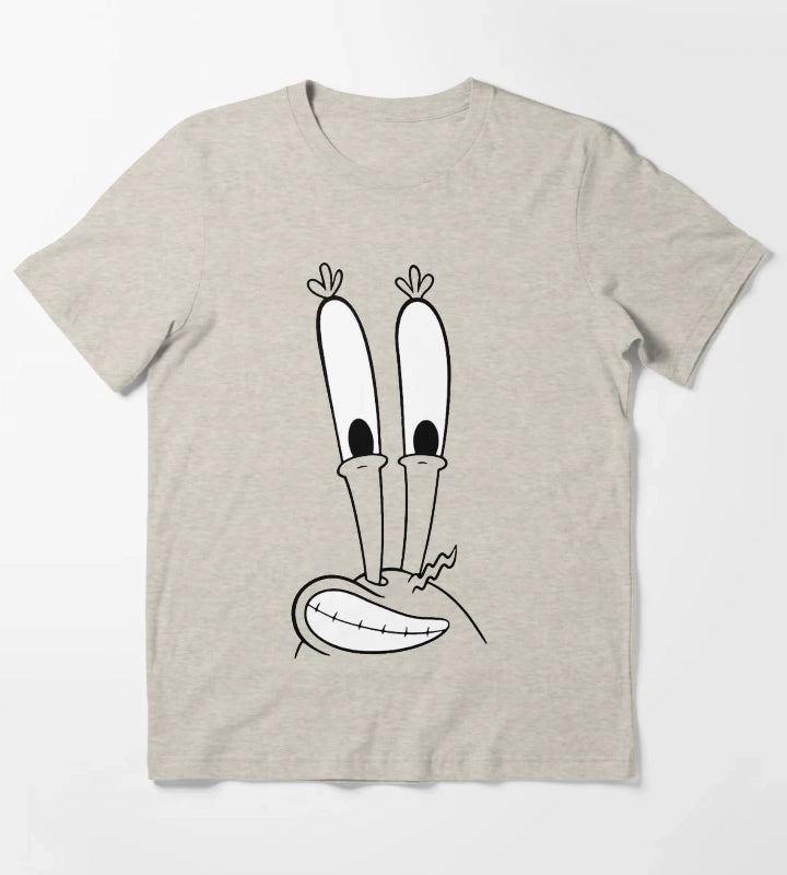 SpongeBob SquarePants Mr Krabs Smiling Big Face T-Shirt Cream