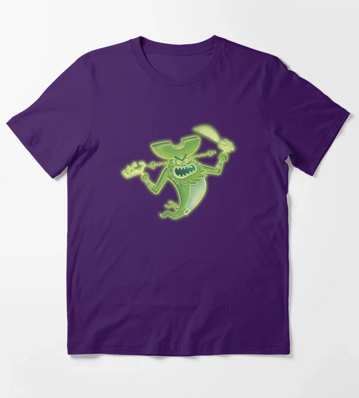 SpongeBob SquarePants Neon Glowing Flying Dutchman T-Shirt Purple
