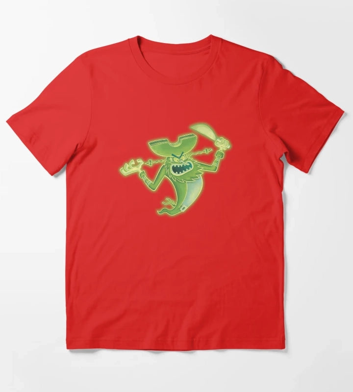 SpongeBob SquarePants Neon Glowing Flying Dutchman T-Shirt Red