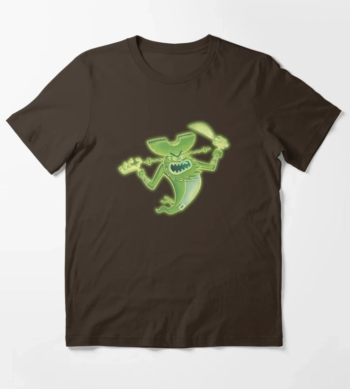 SpongeBob SquarePants Neon Glowing Flying Dutchman T-Shirt Brown