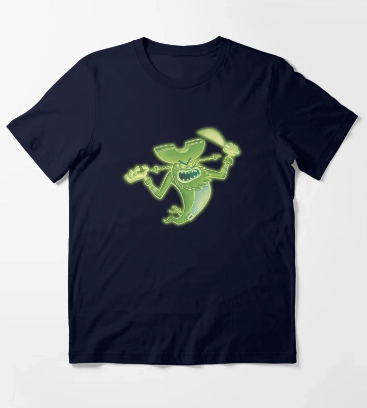 SpongeBob SquarePants Neon Glowing Flying Dutchman T-Shirt Navy