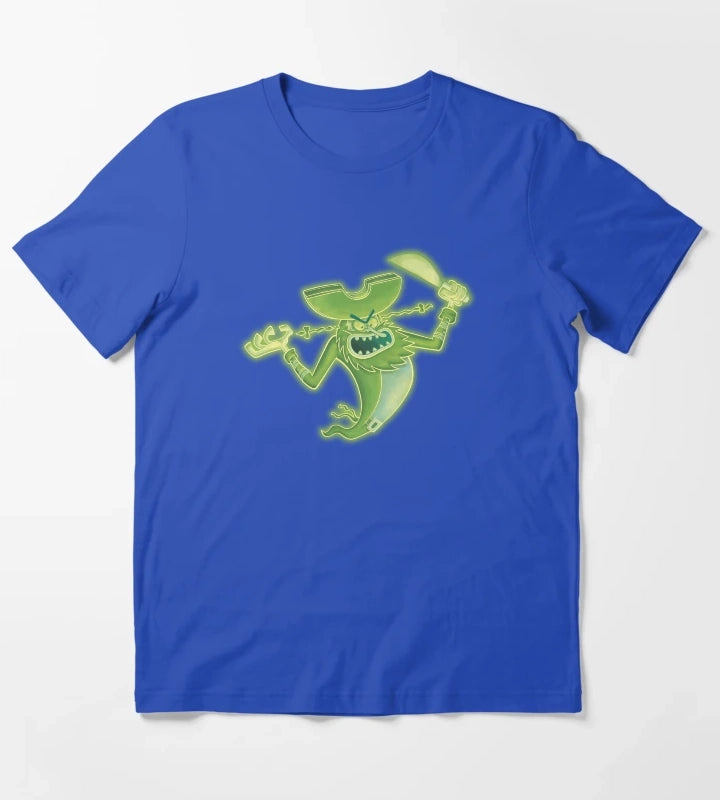 SpongeBob SquarePants Neon Glowing Flying Dutchman T-Shirt Blue