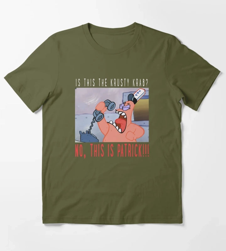 SpongeBob SquarePants No This Is Patrick T-Shirt Olive Green