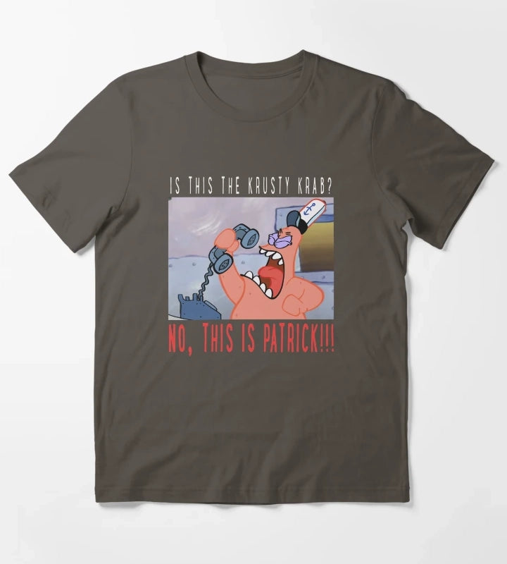 SpongeBob SquarePants No This Is Patrick T-Shirt Dark Grey