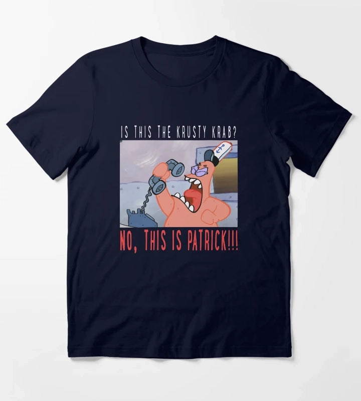 SpongeBob SquarePants No This Is Patrick T-Shirt Navy