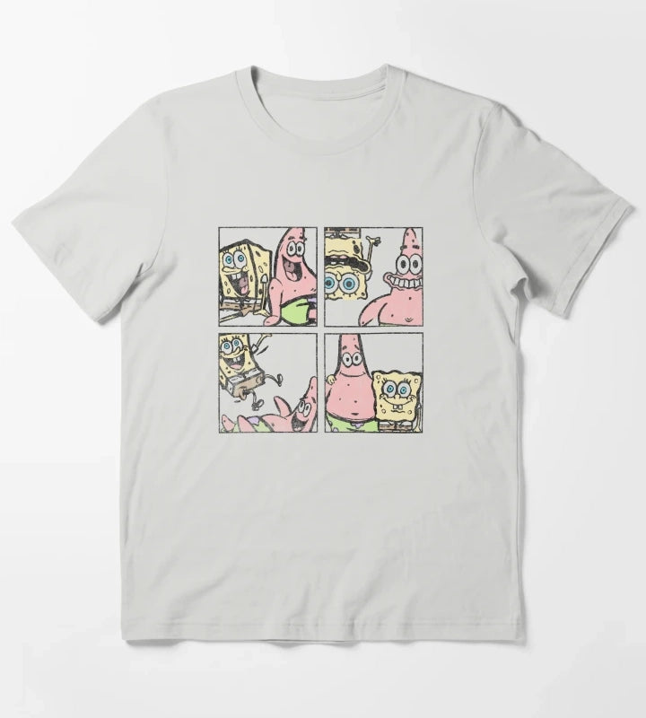 SpongeBob SquarePants Patrick Best Friend Box Up T-Shirt Light Grey