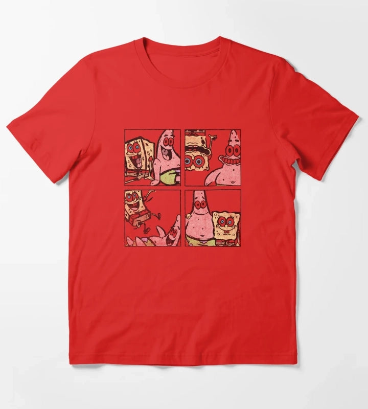 SpongeBob SquarePants Patrick Best Friend Box Up T-Shirt Red