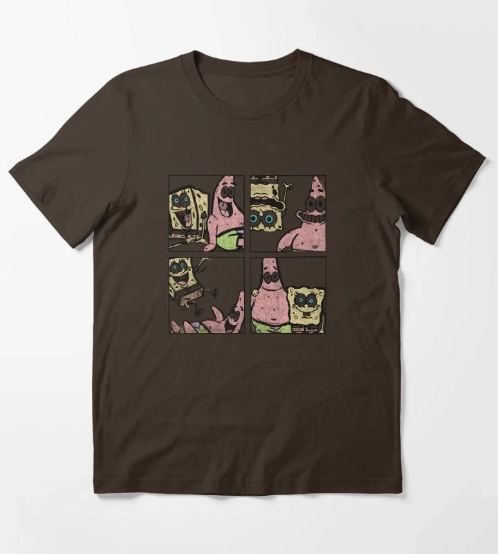 SpongeBob SquarePants Patrick Best Friend Box Up T-Shirt Brown