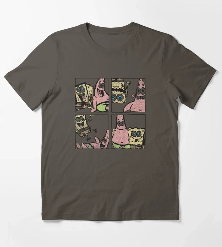 SpongeBob SquarePants Patrick Best Friend Box Up T-Shirt Dark Grey