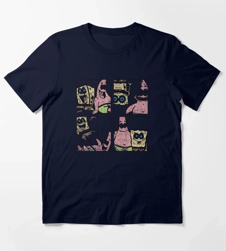 SpongeBob SquarePants Patrick Best Friend Box Up T-Shirt Navy