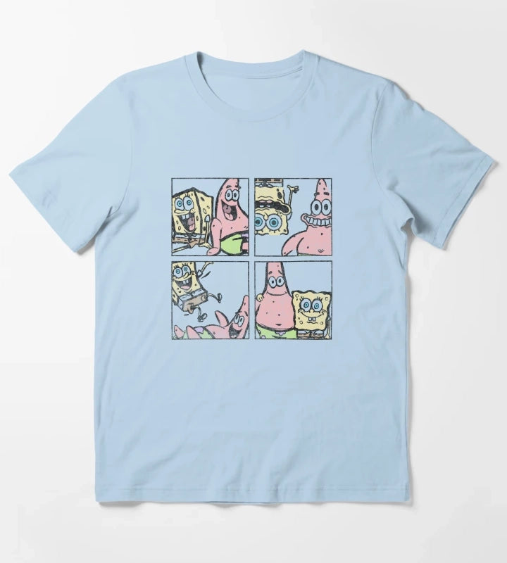 SpongeBob SquarePants Patrick Best Friend Box Up T-Shirt Sky Blue
