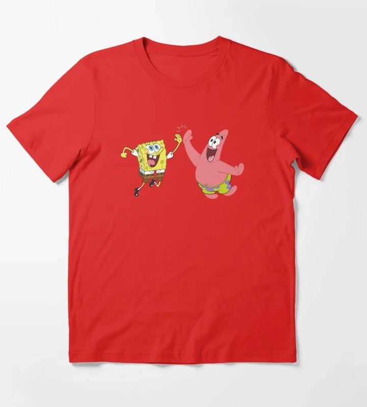 SpongeBob SquarePants Patrick High Five T-Shirt Red