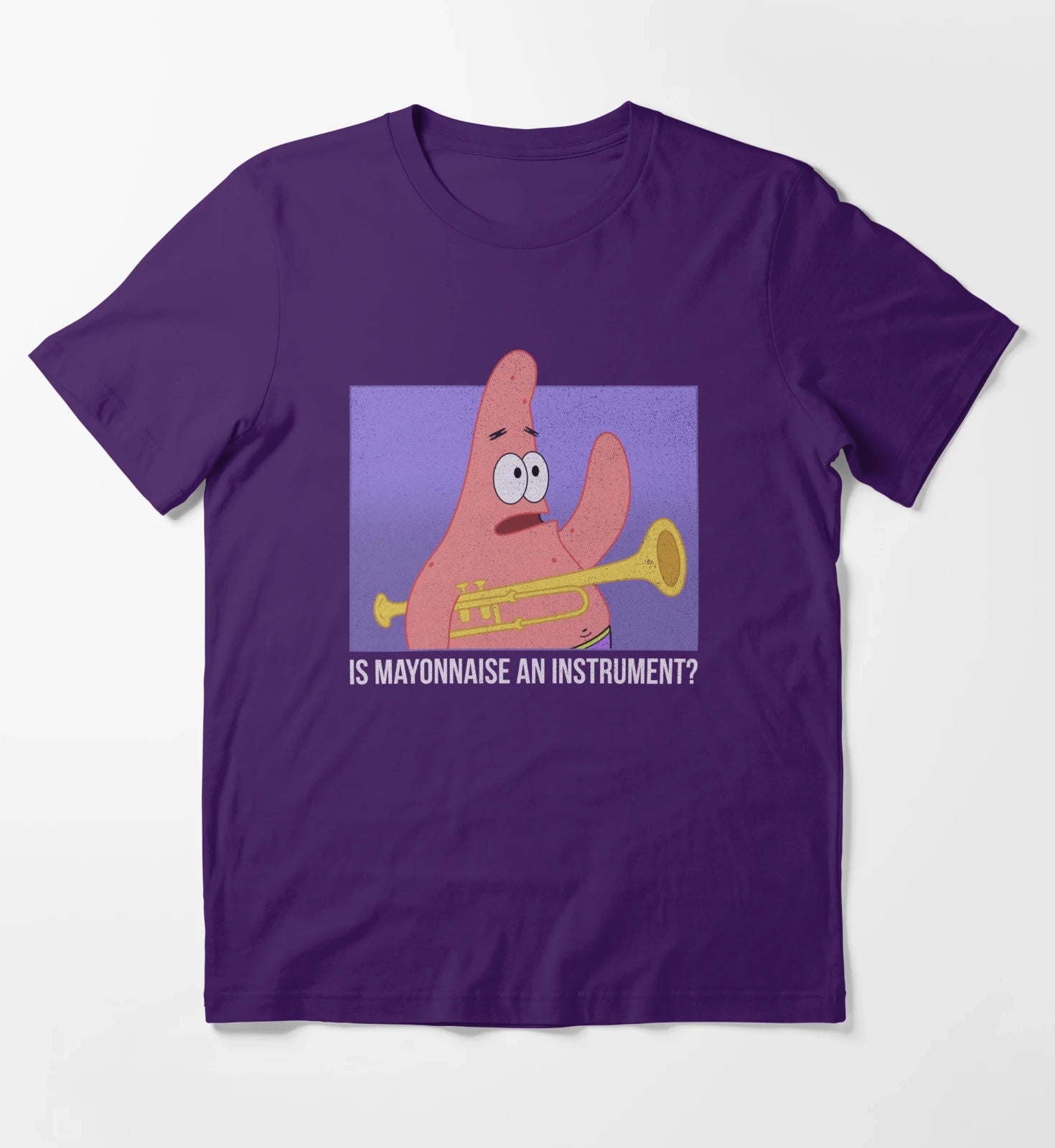 SpongeBob SquarePants Patrick Is Mayonnaise An Instrument T-Shirt Purple
