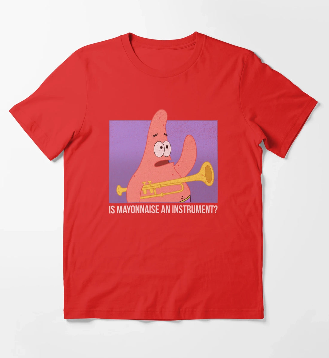 SpongeBob SquarePants Patrick Is Mayonnaise An Instrument T-Shirt Red