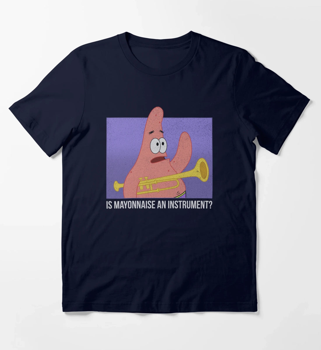 SpongeBob SquarePants Patrick Is Mayonnaise An Instrument T-Shirt Navy