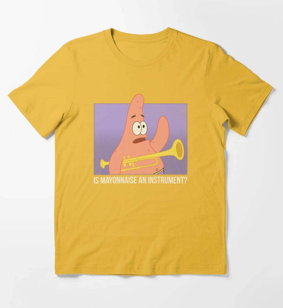 SpongeBob SquarePants Patrick Is Mayonnaise An Instrument T-Shirt Yellow