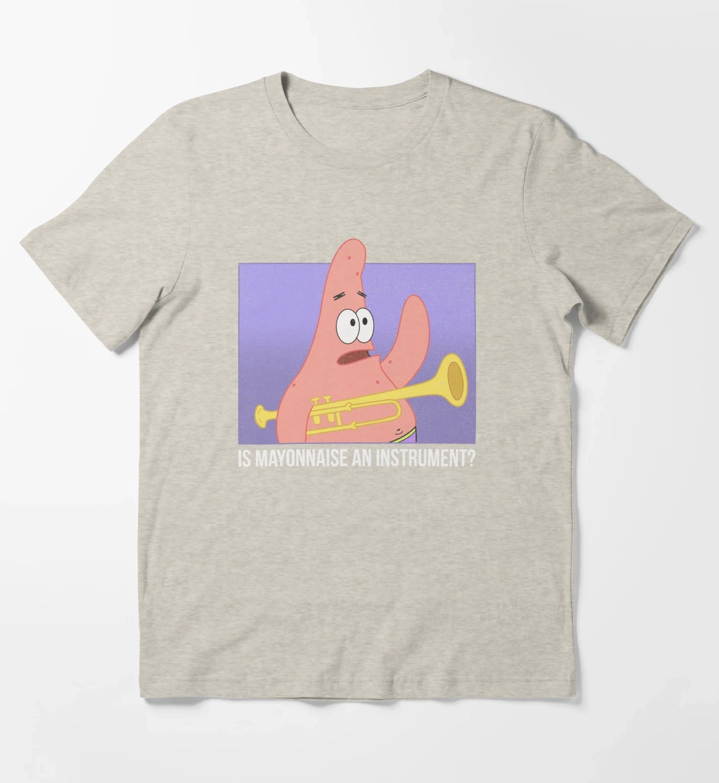 SpongeBob SquarePants Patrick Is Mayonnaise An Instrument T-Shirt Cream