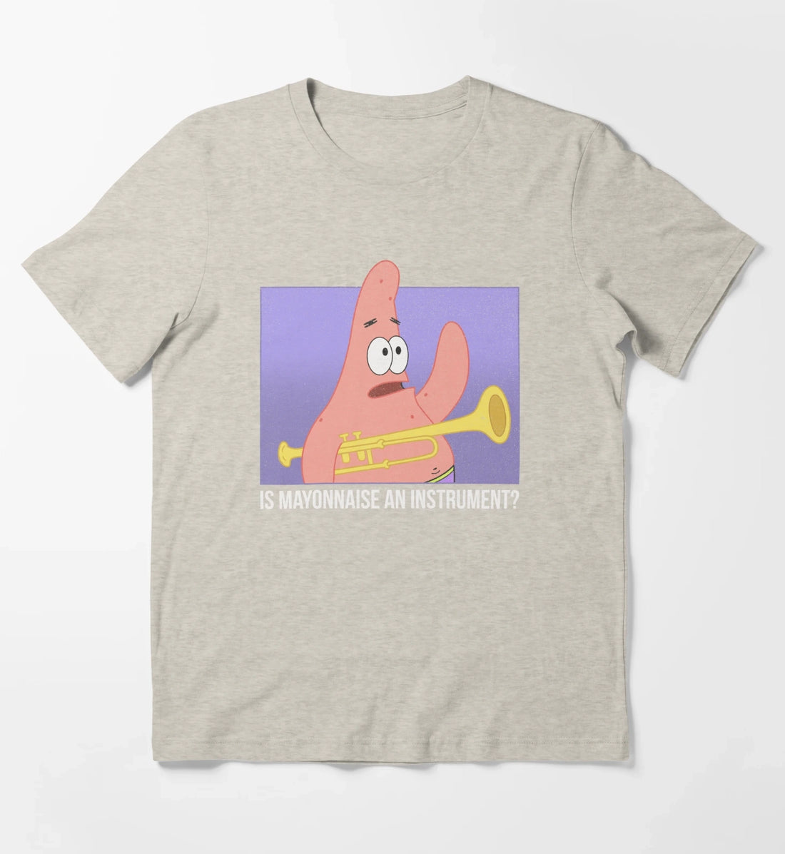 SpongeBob SquarePants Patrick Is Mayonnaise An Instrument T-Shirt Cream