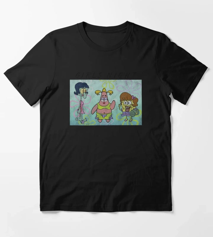SpongeBob SquarePants Patrick Squidward Girls Night T-Shirt