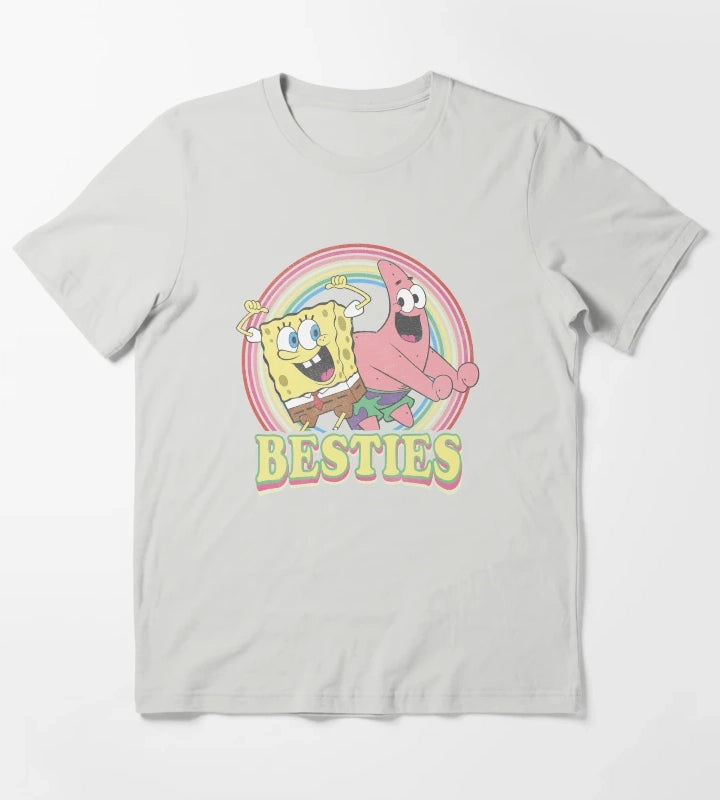 SpongeBob SquarePants Patrick Star Besties T-Shirt Light Grey