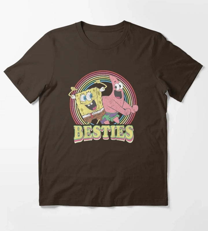 SpongeBob SquarePants Patrick Star Besties T-Shirt Brown