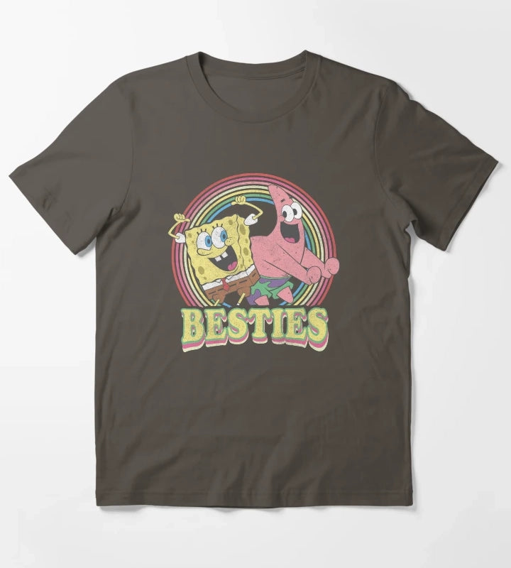 SpongeBob SquarePants Patrick Star Besties T-Shirt Dark Grey