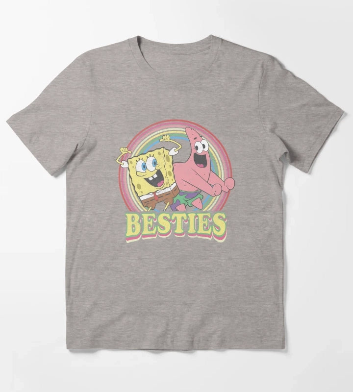 SpongeBob SquarePants Patrick Star Besties T-Shirt Heather Grey