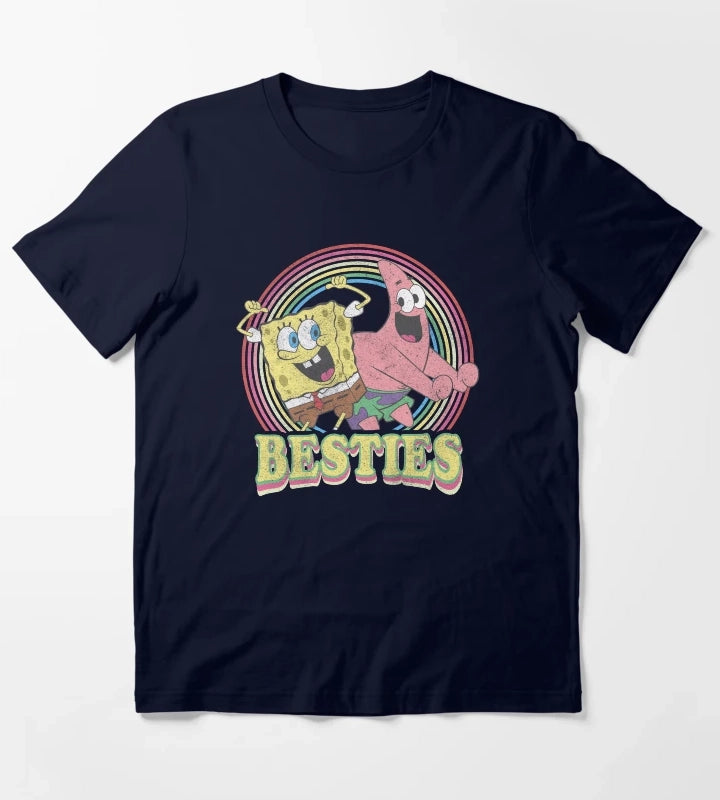 SpongeBob SquarePants Patrick Star Besties T-Shirt Navy