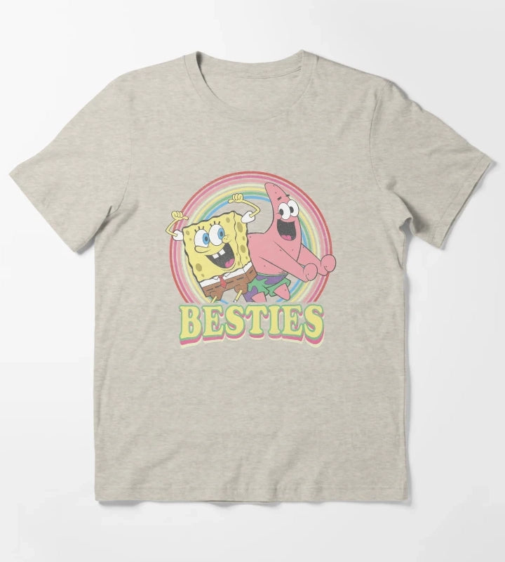 SpongeBob SquarePants Patrick Star Besties T-Shirt Cream