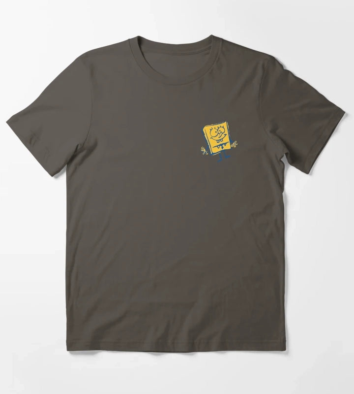 SpongeBob SquarePants Pocket Doodle T-Shirt Dark Grey