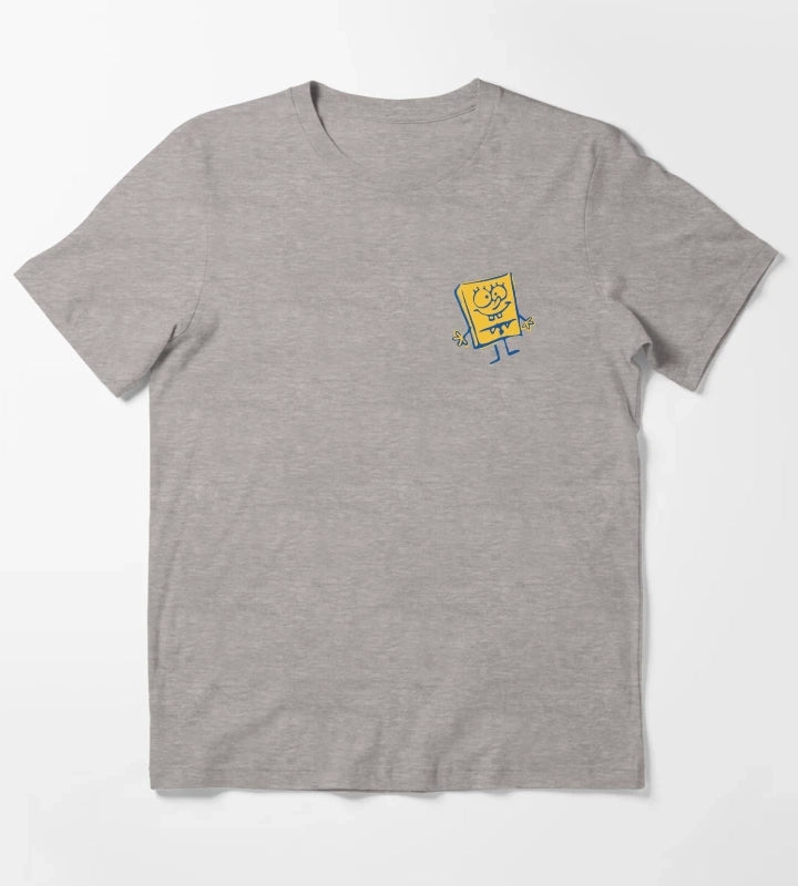 SpongeBob SquarePants Pocket Doodle T-Shirt Heather Grey